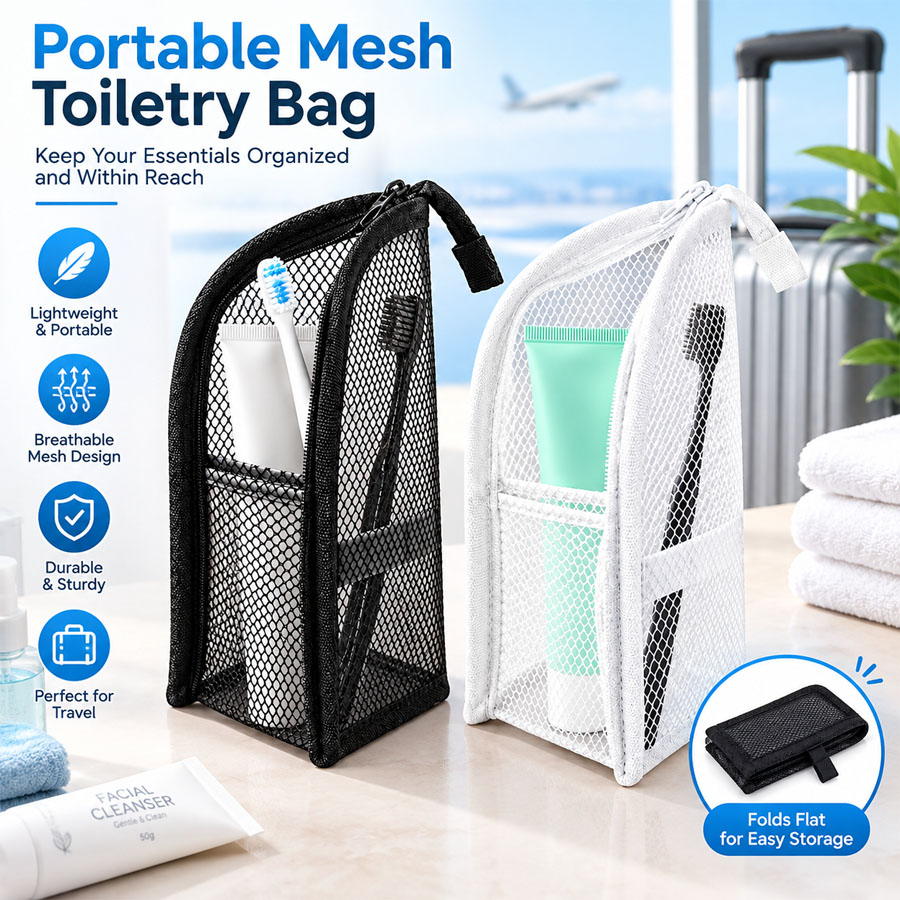 Travel Accessories Organizer Bag - 1 шт. портативная сетчатая косметичка, дорожный